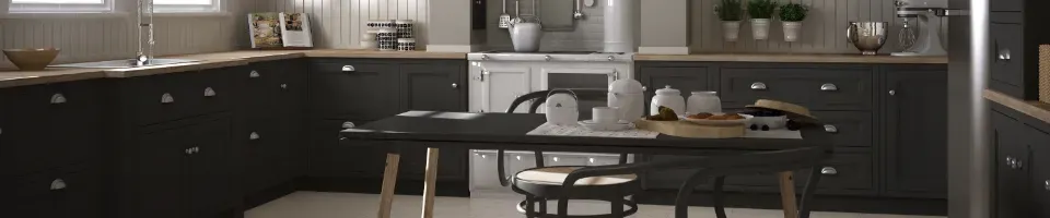 matte black kitchen cabinets